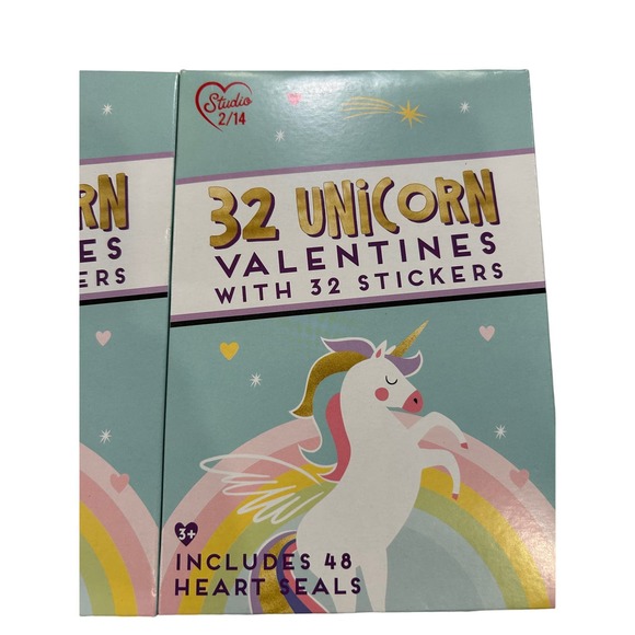 Studio 2/14 Valentines Cards Kids 2 packs of 32 each New - Picture 2 of 5